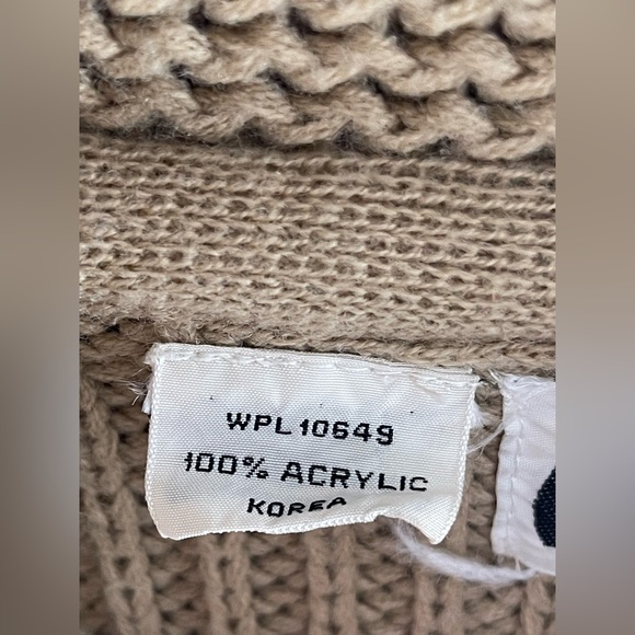 Miller Vintage Horse Cardigan Cowichan Sweater Knit Cowgirl Cowboy Western 70s - Picture 2 of 14